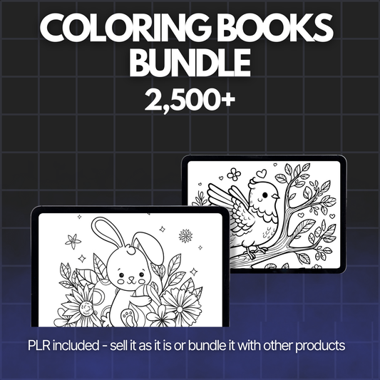 Coloring Books Bundle (2,500+) - Alpha Digital Kit - plr - bundle - business