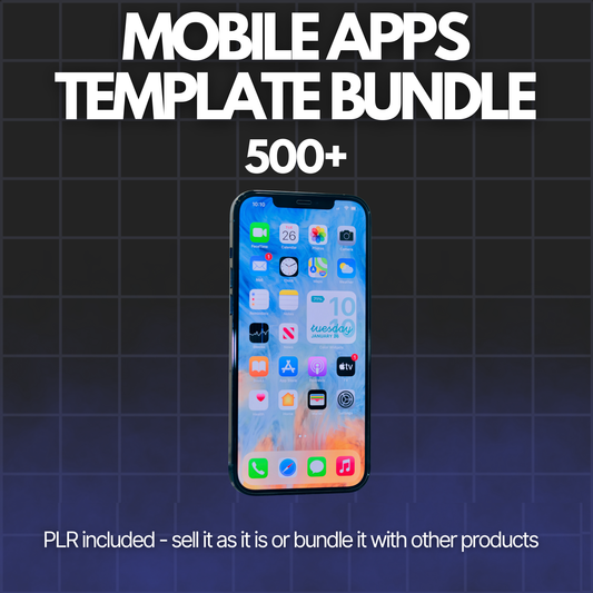 Mobile Apps Templates Bundle (500+) - Alpha Digital Kit - plr - bundle - business