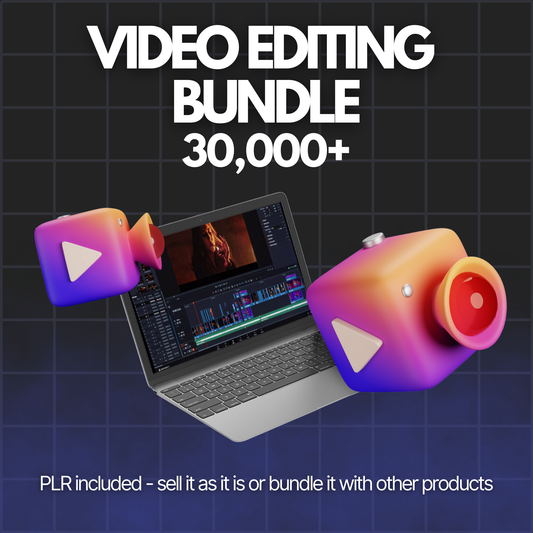 Video Editing Bundle (30,000+) - Alpha Digital Kit - plr