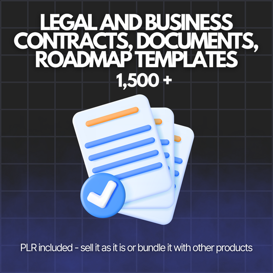 Legal & Business Documents Template Bundle (1,500+) - Alpha Digital Kit - plr