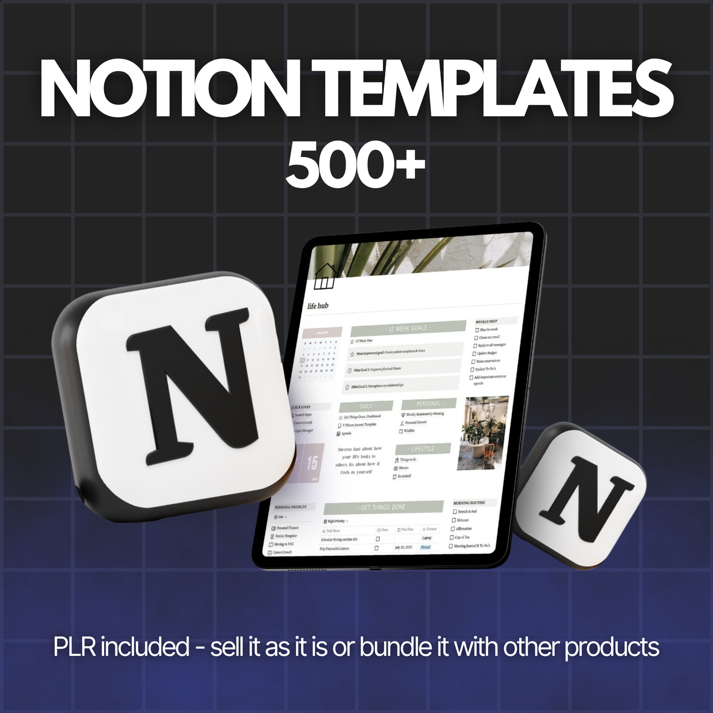 Notion Templates (500+) - Alpha Digital Kit - plr