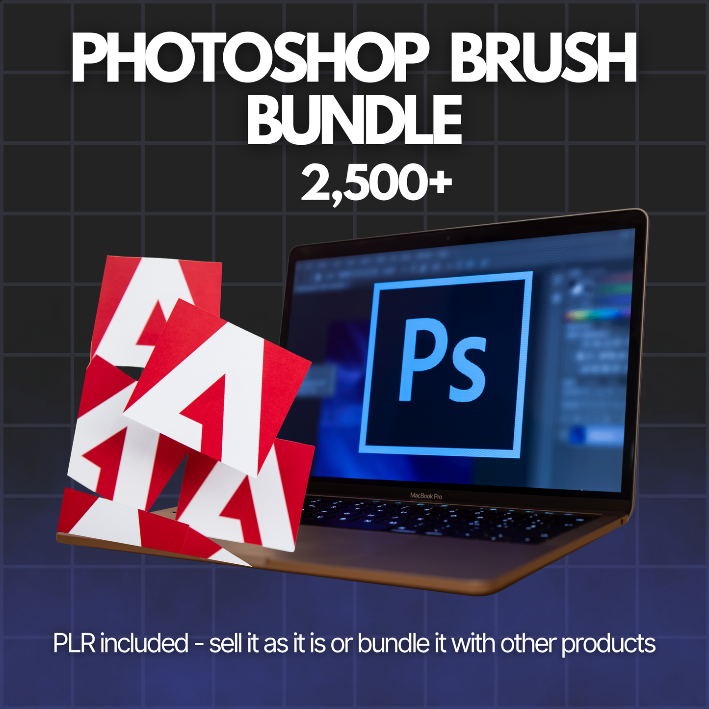 Photoshop Brush Bundle (2,500+) - Alpha Digital Kit - plr