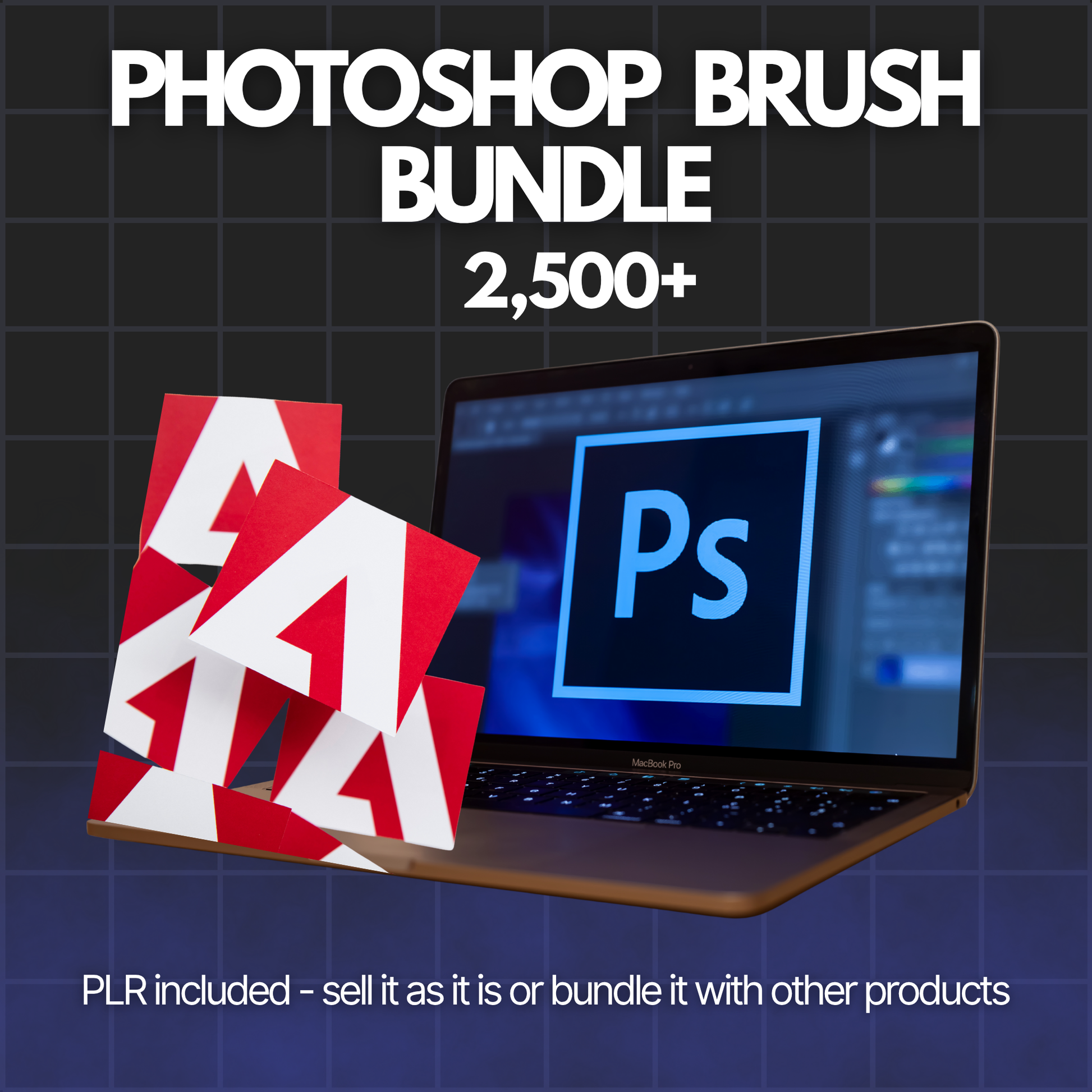 Photoshop Brush Bundle (2,500+) - Alpha Digital Kit - plr
