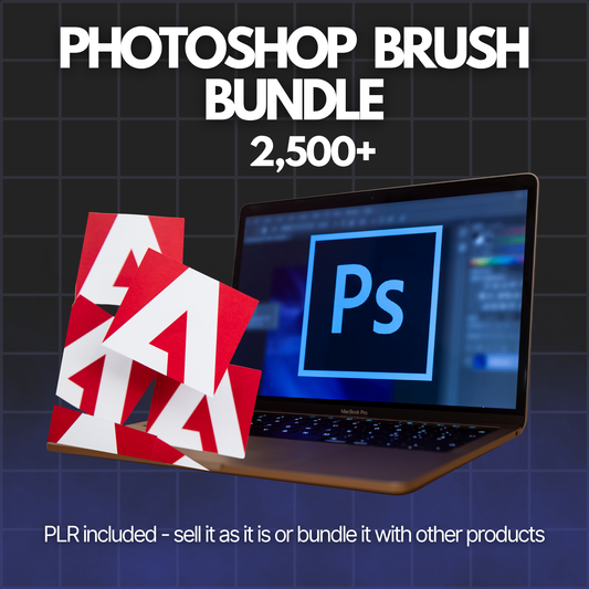 Photoshop Brush Bundle (2,500+) - Alpha Digital Kit - plr