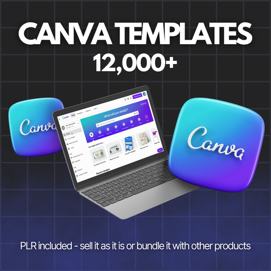 Canva Templates (12,000+) - Alpha Digital Kit - plr
