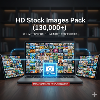 HD Stock Images Pack (130,000+) - Alpha Digital Kit - plr - bundle - business