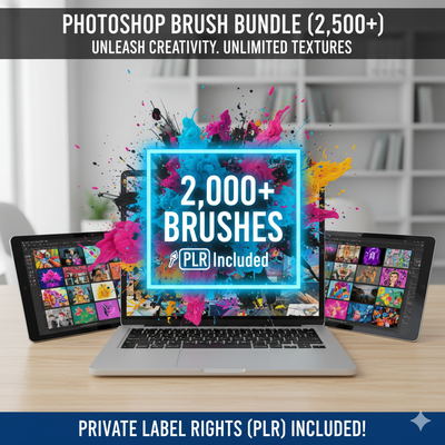 Photoshop Brush Bundle (2,500+) - Alpha Digital Kit - plr - bundle - business