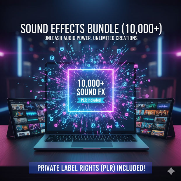 Sound Effects Bundle (10,000+) - Alpha Digital Kit - plr - bundle - business
