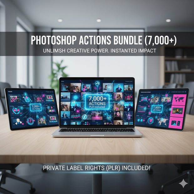 Photoshop Action Bundle (7,000+) - Alpha Digital Kit - plr - bundle - business
