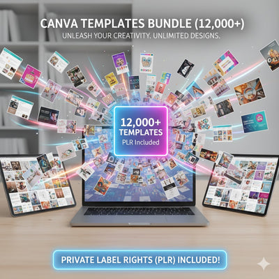 Canva Templates (12,000+) - Alpha Digital Kit - plr - bundle - business