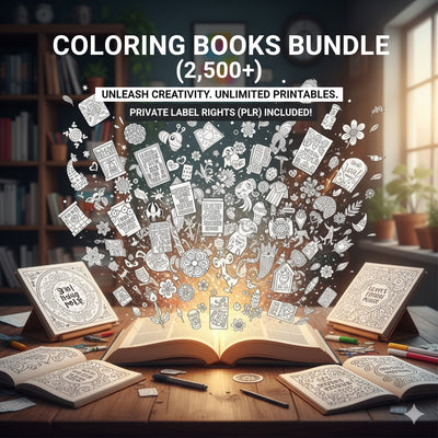 Coloring Books Bundle (2,500+) - Alpha Digital Kit - plr - bundle - business