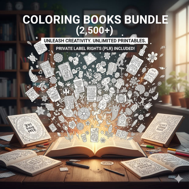 Coloring Books Bundle (2,500+) - Alpha Digital Kit - plr - bundle - business