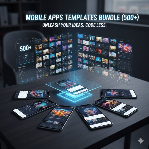 Mobile Apps Templates Bundle (500+)
