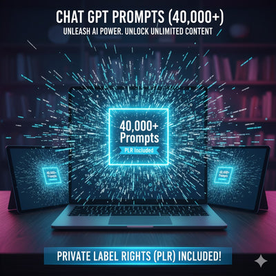 Chat GPT Prompts (40,000+) - Alpha Digital Kit - plr - bundle - business